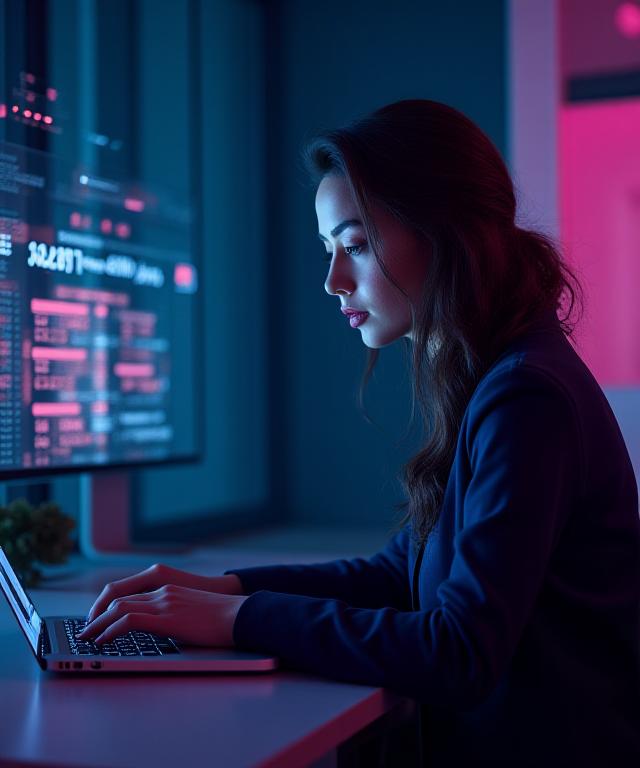 Concetto di sicurezza digitale e serenit&agrave; femminile